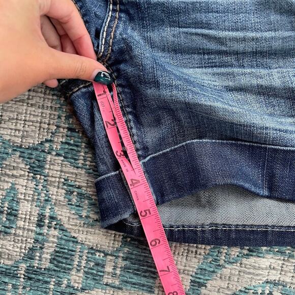 KUT‎ from the Kloth Catherine Dark Wash Denim Cuffed Shorts - Size 4 - Picture 9 of 10